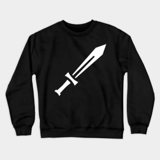 Sword White Crewneck Sweatshirt